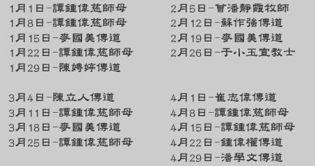 List of Speakers